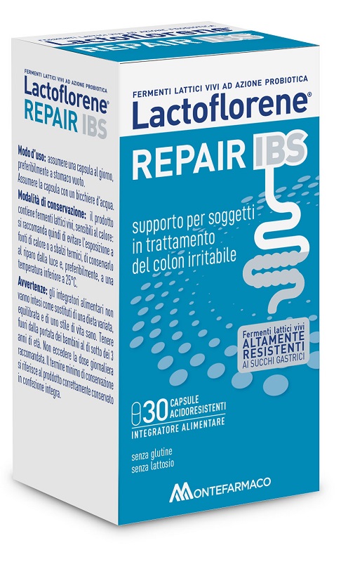 LACTOFLORENE REPAIR IBS 30 CAPSULE ACIDORESISTENTI DA 375 MG SENZA GLUTINE SENZA LATTOSIO - Dolomiti e Natura