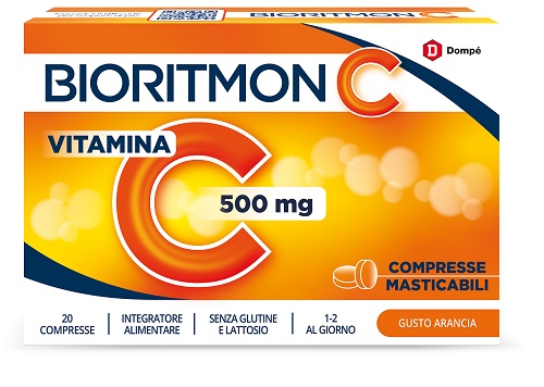 BIORITMON C 500MG VITAMINA C 20 COMPRESSE MASTICABILI - Dolomiti e Natura