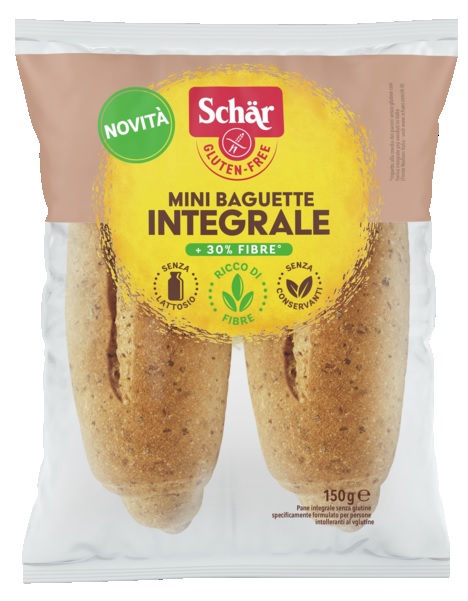 SCHAR MINI BAGUETTE INTEGRALE 4 PEZZI X 37,5 G - Dolomiti e Natura