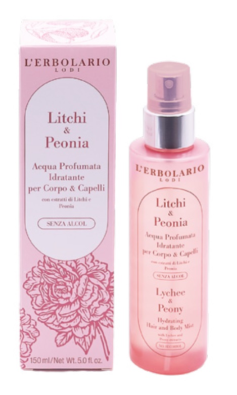 ACQUA PROFUMATA LITCHI & PEONIA 150 ML - Dolomiti e Natura