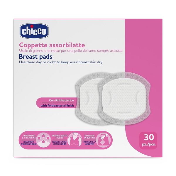 CHICCO COPPETTE ASSORBILATTE 30 PEZZI 2026 - Dolomiti e Natura