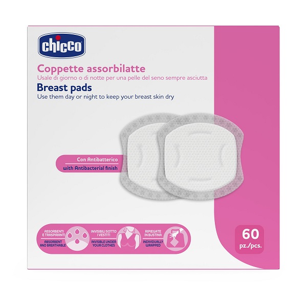 CHICCO COPPETTE ASSORBILATTE 60 PEZZI 2026 - Dolomiti e Natura